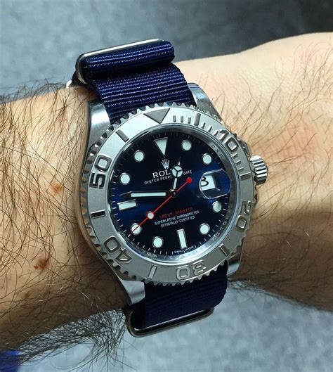 rolex yachtmaster nato strap.